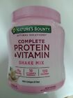 Nature's Bounty Complete Protein & Vitamin Shake Mix, Vanilla, 16 oz. Exp. 03/24