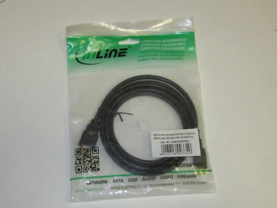 2m InLine HDMI Mini High Speed Kabel, Stecker A auf C, 24K (17462P) - Bild 1 von 3