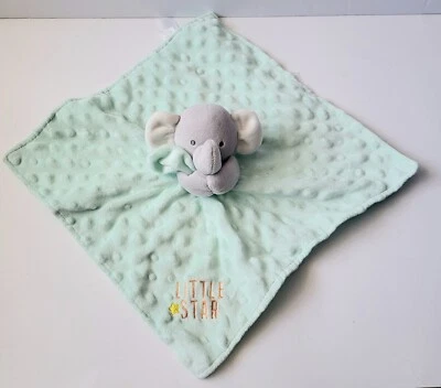 CARTERS NIÑO DE LA MINA PELUCHE ELEFANTE PEQUEÑA ESTRELLA LOVEY ESPALDA SATINADA VERDE MENTA Foto 1 de 4