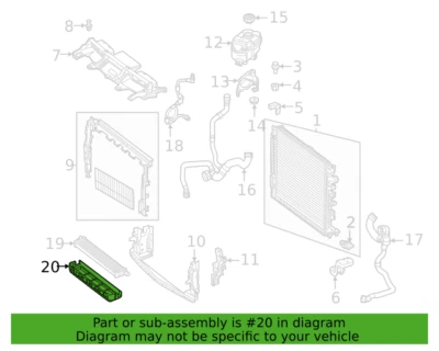 Soporte radiador auxiliar derecho MB E63 AMG S GLC63 AMG S63 AMG 18-21 2135040000 Foto 1 de 3