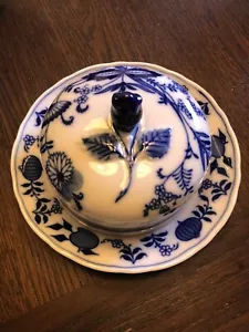 butterdose-zwiebelmuster-käseglocke-runde form-butterglocke - Bild 1 von 5