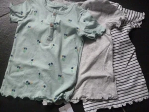 Baby Girls Marks & Spencer 3 Pack T-Shirts.Age 18-24 MONTHS BNWT. M&S - Picture 1 of 6