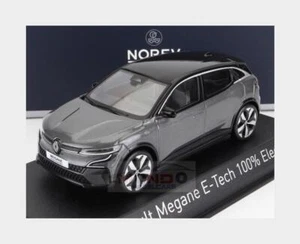 1:43 NOREV Renault Megane E-Tech 100% Electric 2022 Grey Black NV517920 Model - Picture 1 of 2