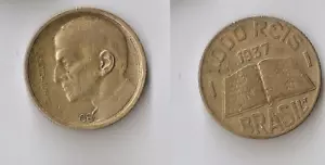 Brasil 1000 reis 1937 José de Anchieta, Biblia ¡¡Alto grado!!! - Imagen 1 de 1