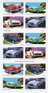 #3931-35 SPORTY CARS OF THE 1950s FULL BOOKLET OF 20 #1  CV $40.00 - Picture 1 of 2
