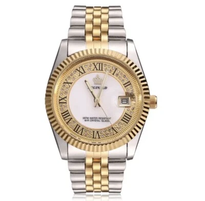 Мужские наручные часы Reginald золото белое серебро аналоговый кварц новый аккумулятор. Новый - Изображение 1 из 3