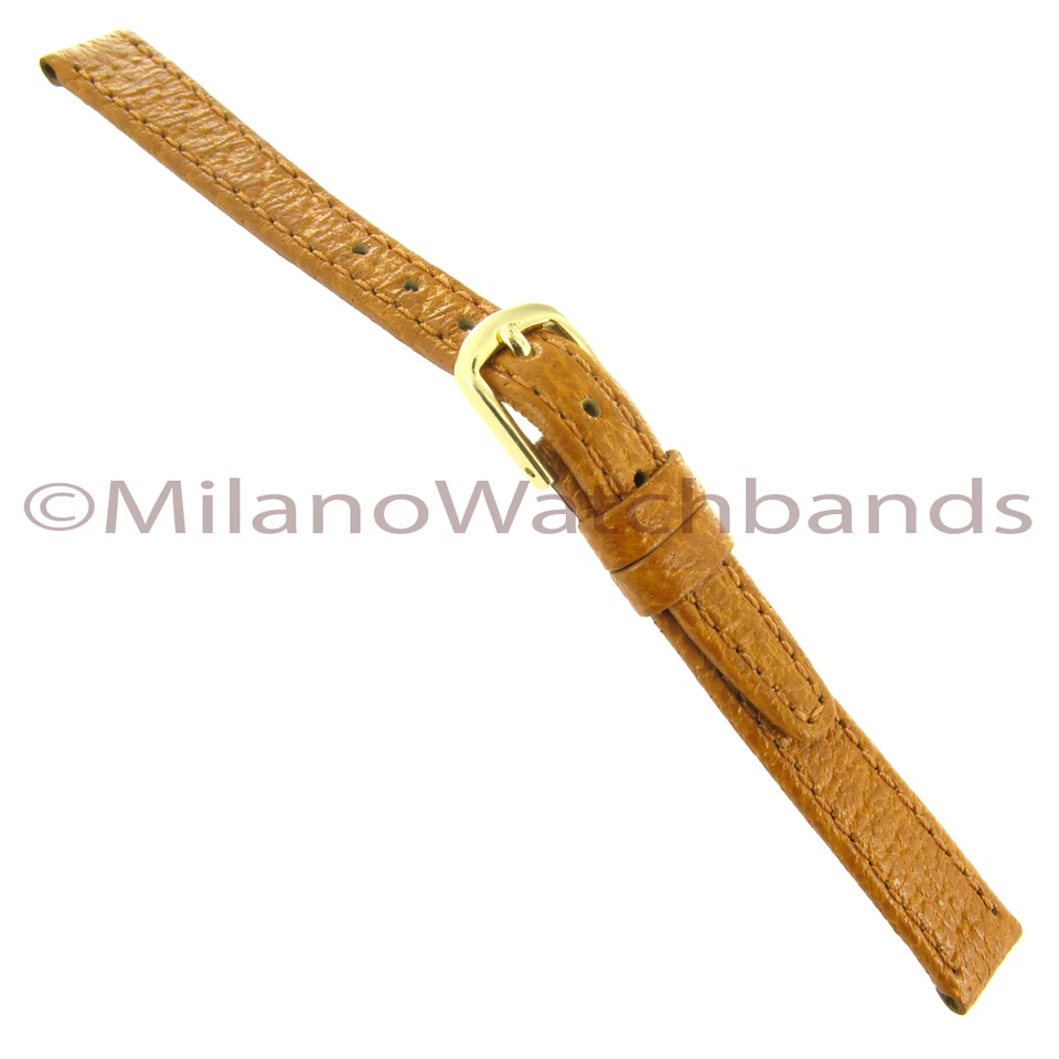 Hadley-Roma Genuine Pigskin Watch Band Tan 12r LS711