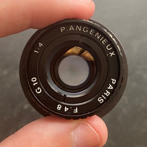 Lentille Lens Objectif ❤️ P.ANGENIEUX Paris F.48 G10 1:4 - Agrandisseur Durst