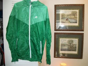 Nike Shiny Nylon Windrunner Windbreaker Large 23" Chest - Picture 1 of 7