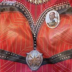 Marvel NWT 6 Black Panther 2pc costume. L/S, elastic waist & pant hem. Red, gold - Picture 1 of 7