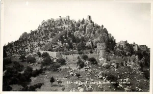 Postal de Chipre, Kyrenia, Castillo de San Hilarión (1950) Mangoian Bros. RPPC - Imagen 1 de 2