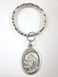  St John Paul II Medal Italy Key Ring Gift Box & Prayer Card