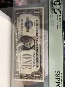 1928 A $1 Funny Back Binary note serial # 00006000 ,58PPQ UNC!Super Top Rare!! - Picture 1 of 5