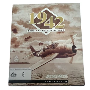 The Pacific Air War Microprose 1942 1994 PC MS DOS juego caja grande - raro coleccionable - Imagen 1 de 16