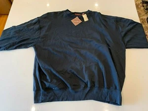 Genuine Big & Tall Cotton Works Men's Sweatshirt, 2X, Navy (31-418018B) - Picture 1 of 3