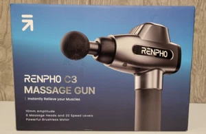 Pistola de masaje RENPHO C3 RF-GM168 tejido profundo músculo portátil con accesorios negra - Imagen 1 de 11