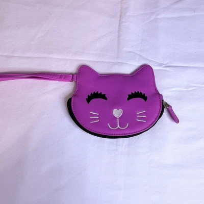 LUV Betsy por Betsy Johnson Rosa Cara de Gato Moneda Bolsa Muñequera Bolso de Mano Nuevo sin Etiquetas Foto 1 de 4