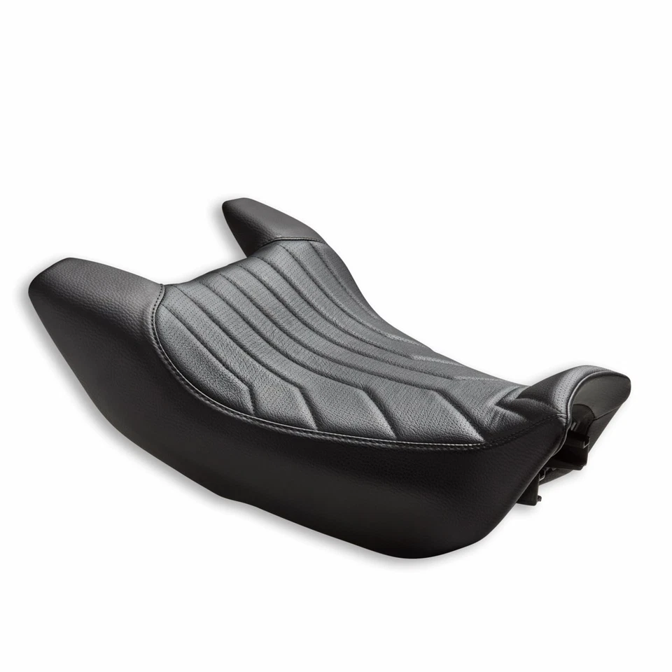 Asiento Pilot en Cuero Genuino, Negro, Original 96881231AA, Ducati Diavel V4 Foto 1 de 2
