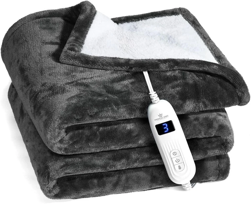 Medical king Heated Blanket Machine Washable Extremely Soft & Comfortable Ele