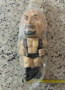 Botella de agua vintage 2001 WWE WWF Stone Cold Steve Austin 3-D Sipper Big Head - Imagen 1 de 9