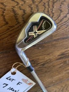 LH Callaway X Tour 7 Iron Dynamic Gold X100 Steel Shaft Golf Pride Grip Xcellent - Picture 1 of 10