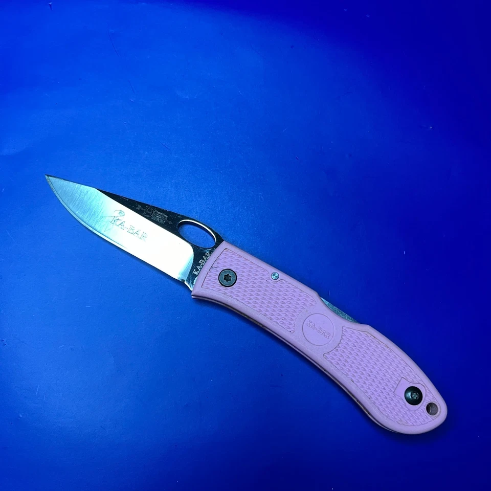 Карманный нож Ka-Bar 4065 Dozier Design розовый осведомленность о раке молочной железы - Изображение 1 из 4