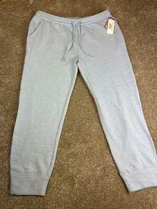 NEU Vineyard Vines Sparkle Brushed Terry Jogginghose - Größe Large - blau Glitzer - Bild 1 von 14