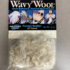 Wavy Wool Fleece .6OZ Natural Can Be Dyed Cleaned Deodorized USA Crafts DIY - Picture 1 of 4