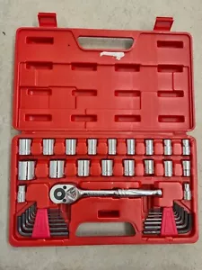 36 pc Crescent 3/8" Drive Socket Wrench Set SAE Standard/Metric w/ Organize Case - Picture 1 of 5