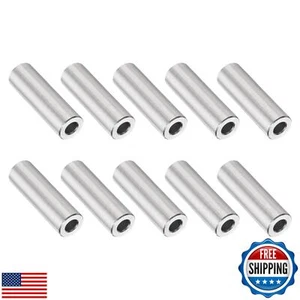 uxcell 10Pcs Aluminum Spacer 1/2" OD x 1/4" ID x 1-3/8" Length Screw Standoff - Picture 1 of 5