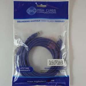 HCC 5 Metres Ethernet Network LAN Cable CAT 5e RJ45 UTP 4 Pairs 24 AWG - Picture 1 of 3