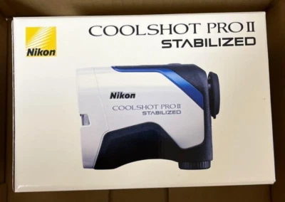 Telêmetro a laser de golfe estabilizado Nikon COOLSHOT Pro II branco compacto tamanho prático - Imagem 1 de 4