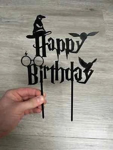 Harry Potter Logo Cake Topper Decoration - Picture 1 of 1
