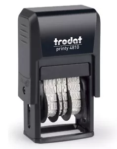 Trodat 4810 Printy Dater 5/32" - Self-inking Date Stamp - 2025-2036 - BLACK INK - Picture 1 of 5