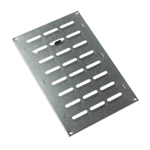 Rejilla deslizante 300x200 mm (12x8") hecha de chapa de acero, ventilación galvanizada - Imagen 1 de 8