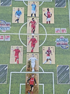 Topps Match Attax 2024/25 GOLD EDGE EDITION Kompletne karty Zestaw 9 kart - Zdjęcie 1 z 5