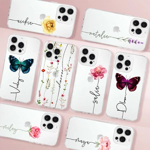 Girls Sweet Custom Name Phone Case For iPhone 15 16 Pro Max 14 13 12 11 SE Cover - Picture 1 of 105