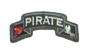 Sujetador de gancho parche moral bordado mono Milspec pirata de 3 pulgadas - Imagen 1 de 1