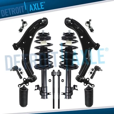 12pc Front Struts Lower Control Arms Suspension Kit for 2002-2006 Nissan Sentra - Image 1 of 4