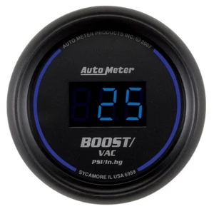AutoMeter 6959 for Cobalt Digital 52.4mm Black Vacuum/Boost Gauge - Picture 1 of 3