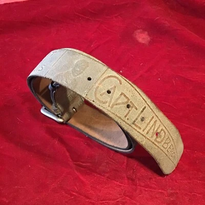 Antiguo cinturón de cuero vintage Lindbergh Spirit of St. Louis años 20 talla 36 Foto 1 de 4