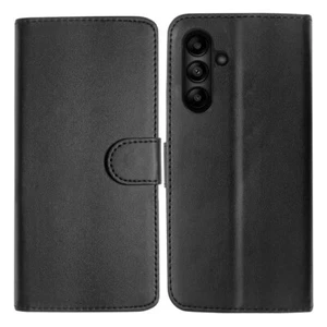 Leather Wallet Flip Cover Case for Samsung Galaxy A04s / A13 5G Black - Picture 1 of 5