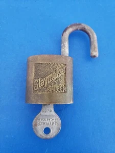 Vintage Slaymaker Super Brass Padlock With Key Made in USA Lancaster PA - Picture 1 of 3