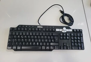 Dell Sk-8135 Multimedia USB Hub Keyboard, Black, Spanish Language  - Picture 1 of 5