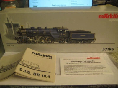 Marklin H0 37186 King Ludwig S3/6 Steam Lok w/smoke unit & manuals - NIB - Image 1 of 4