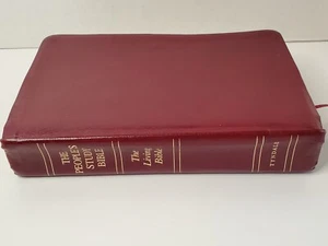 People's Study Bible The Living Bible Leather Cover Chapter Tabs (1986) - Picture 1 of 11