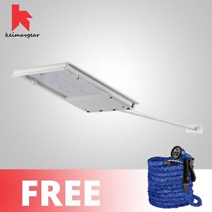 Keimavgear Waterproof Long Handle Solar LED Light Free Expandable Hose 125ft