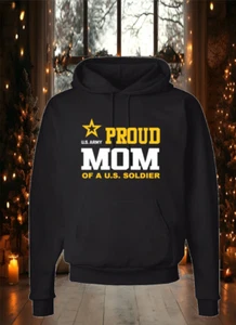 PROUD ARMY MOM SWEATER HOODIE US ARMY MOM - Picture 1 of 3