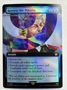 MTG FOIL Reverse the Polarity Extended Art - Doctor Who Commander #369 - Picture 1 of 2