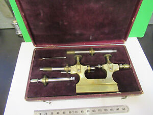 CLOCKMAKER LATHE BRASS EUROPE ANTIQUE AS PICTURED  &S2-C-23